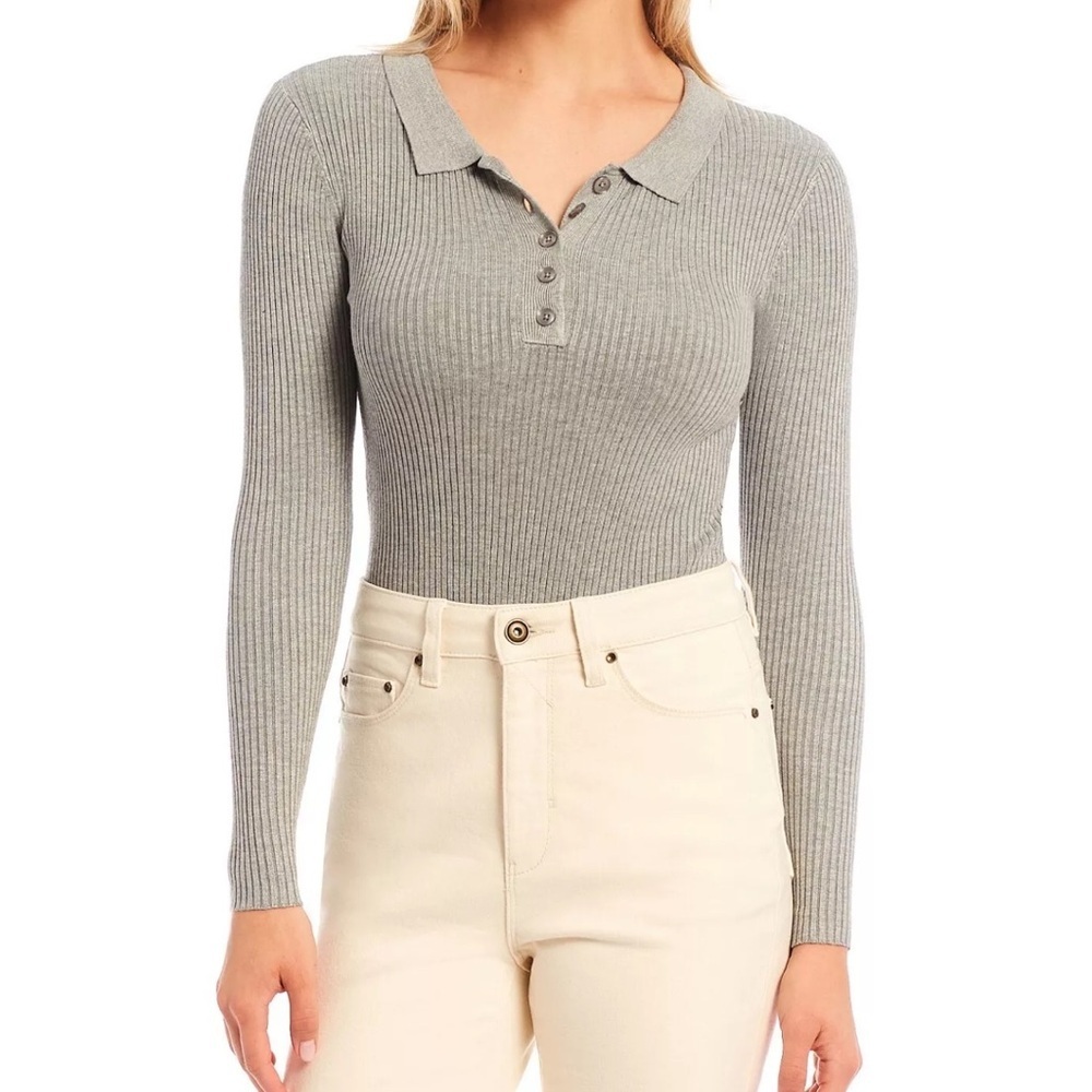 Ribbed Long Sleeve Bodysuit